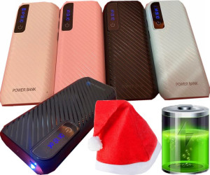 Mocny Power bank 50000mAh Wyświetlacz 3xUSB Latarka