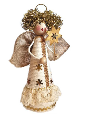 Figurka rękodzieło Anioł 25cm