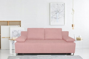 SOFA KANAPA OPTIMA różowa z funkcją spania