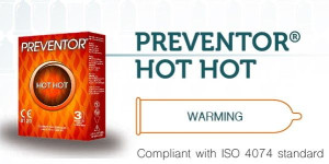 Prezerwatywy rozgrzewające Hot Hot 3szt. Preventor