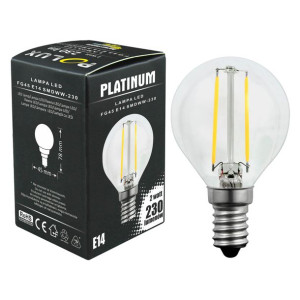 Żarówka E14 filament LED ciepła 2W 230LM POLUX