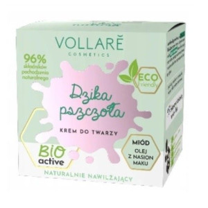 Dzika Pszczoła naturalnie nawilżający krem do twarzy Miód i Olej z Nasion