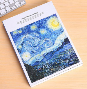 Szkicownik van Gogh A5 128 kartek Gwieździsta noc