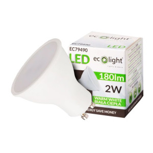 Żarówka Led Gu10 2w 3000k Barwa Ciepła 2w=25w El