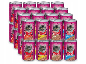 Mokra Karma Puszki Dla Kota Mix Smaków 24x415g