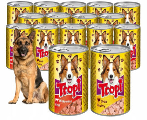 Mokra Karma Dla Psa Puszka 1240g Zestaw Mix Smaków