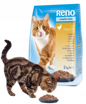 Reno Sucha Karma Dla Kota Z Drobiem Kurczakiem 2kg