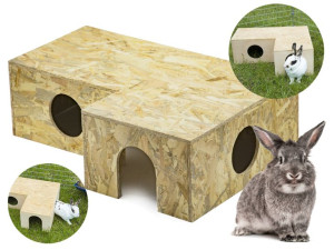 Duży Drewniany Domek Klatka Kojec Dla Królika Xxl