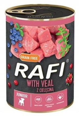 Dolina Noteci Rafi Junior Cielęcina 400g Bez Zboż
