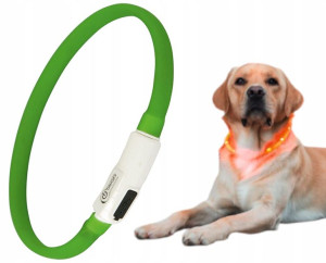 Obroża Led Świecąca Dla Psa Kota Usb 2 Tryby