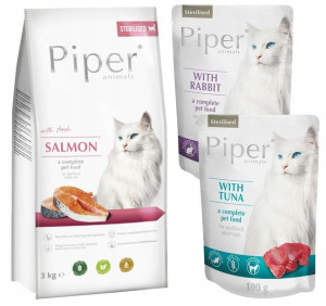 Karma Piper Sterilised Dolina Noteci Kot Łosoś 3kg