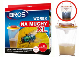 Bros Worek Na Muchy Skuteczna Pułapka Przynęta Xl
