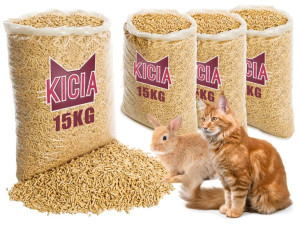 Żwirek Dla Kota Gryzoni Drewniany Sosnowy 150l
