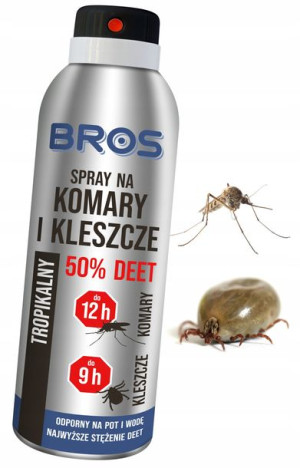 Bros Spray Preparat Na Komary Kleszcze 50% Deet