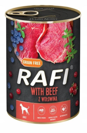 Karma Dla Psa Puszka Rafi Wołowina 800g
