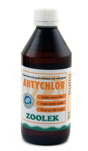 Zoolek Antychlor Na Chlor I Metale Ciężkie 250ml
