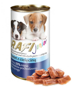 Karma Rafi Junior Puszka Dla Psa Cielęcina 400g