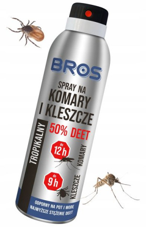 Bros Spray Preparat Na Komary Kleszcze 50% Deet
