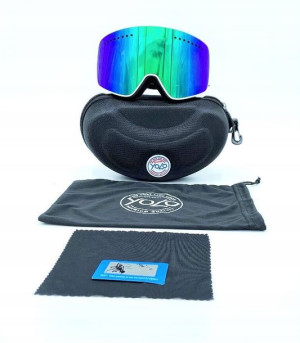 Gogle Yolo Green Narciarskie Snowboardowe Wymienne