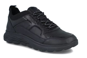 Sneakersy damskie GEOX D26NUC SPHERICA czarny skórzane