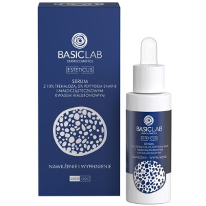 Esteticus serum z 10% trehalozą. 5% peptydem SNAP-8 i  kwasem hialuronowym