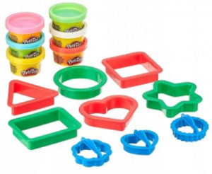 Ciastolina Play-Doh Kształty 6 tub+ foremki