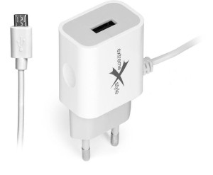 Ładowarka 5V/2,4A z wtykiem microUSB + gniazdo USB