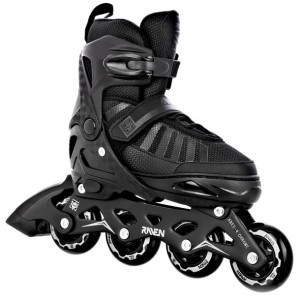 Rolki Regulowane RAVEN Quantum Black 36-39 Kauczuk