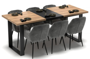 STÓŁ ROZSUWANY ROZKŁADANY w stylu loft od producenta do kuchni jadalni