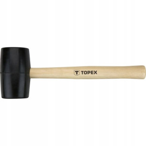 Młotek gumowy 50mm/340g trzonek drewniany TOPEX 02A343