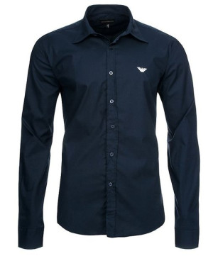 Emporio Armani koszula męska slim fit granatowa XL