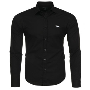 Emporio Armani koszula męska slim fit czarny  M