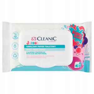 Cleanic Junior Papier Toaletowy Nawilżany 40 szt.