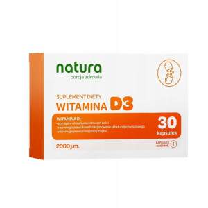 Natura Porcja Zdrowia Witamina D3 2000 j.m. 30 szt