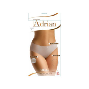 Adrian Nel Figi Damskie z Silikonem Bianco Rozm.S