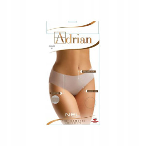 Adrian Nel Figi Damskie z Silikonem Bianco Rozm.M