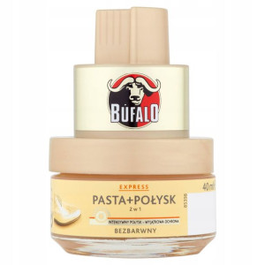 Bufalo Pasta Do Czyszczenia Butów Bezbarwna 40 ml