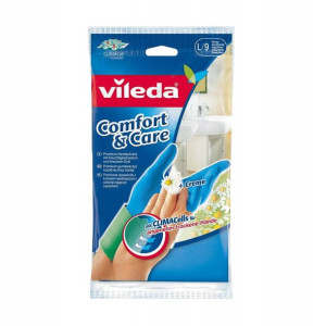 Vileda Comfort & Care Rękawice Niebieskie L