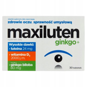 Maxiluten Witaminy i Preparaty Wzmacniające 30 szt