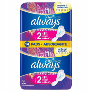 Always Platinum Super Podpaski 12 szt.