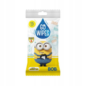 Go Wipes chusteczki odświeżające Minionki 15 szt.
