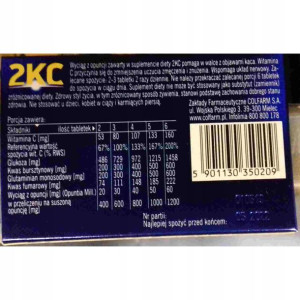 2KC na kaca metabolizm alkoholu 6 tabletek