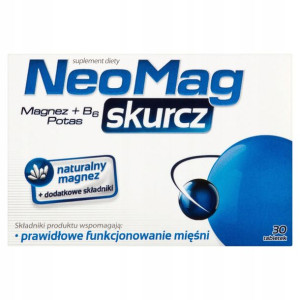 NeoMag skurcz MAGNEZ +B6 Zmęcznie stres 30tabl