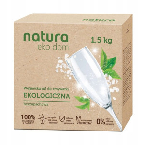 Natura Eko Ekologiczna Sól Zmywarki Wegańska 1500g