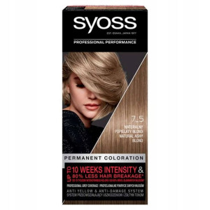 SYOSS FARBA SalonPlex 7-5 naturalny popielaty blon