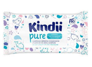 Kindii pure z aloesem chusteczki dla niemowląt 60x