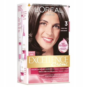 Farba do włosów LOreal Excellence 300 CIEMNY BRĄZ