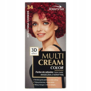 Joanna MULTI CREAM COLOR Farba Intensywna Czerwień