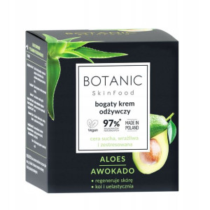 BOTANIC Bogaty Krem Do Twarzy Odżywczy 50 ml