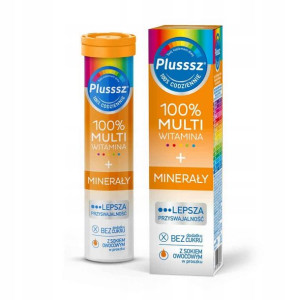 Plusssz 100% Multiwitamina + MINERAŁY 20 tabl. mus